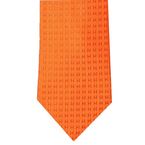 HERMES ネクタイ Hジャガード織シルク